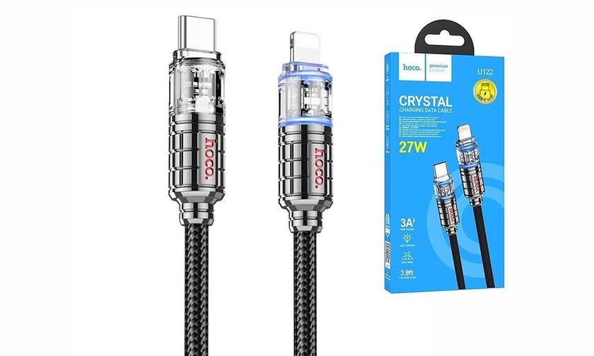 Hoco U122 Cable USB-C to iP Crystal Charging Data Cable