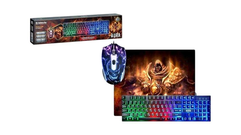 Defender Aura MKP-117 Gaming Combo ORIGINAL