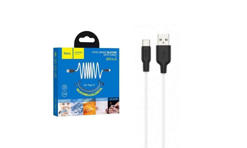 Hoco USB X21 Plus Type-C Cable
(White)