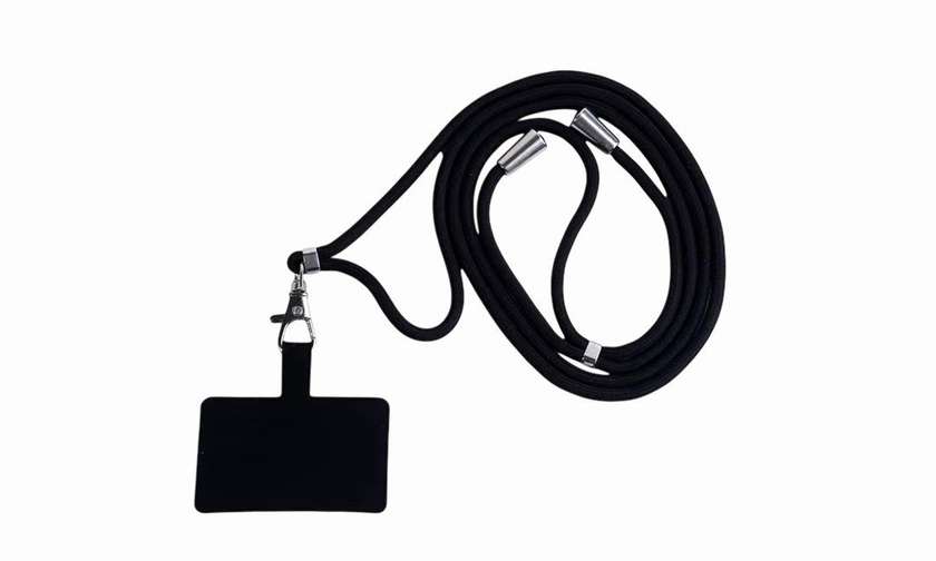 Phone case strap, black