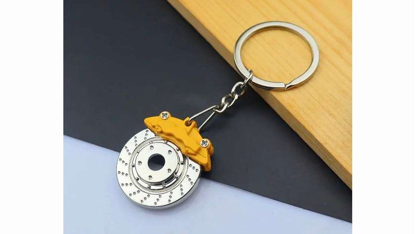 keychain "brake" yellow N15