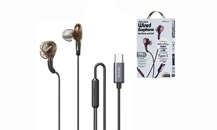 Remax Original RM-670a Wired Earphone Type-C