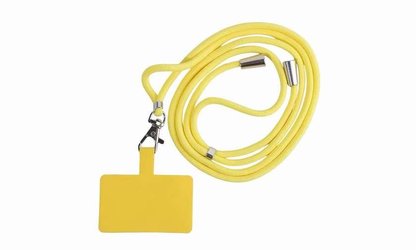 Phone case strap, yellow