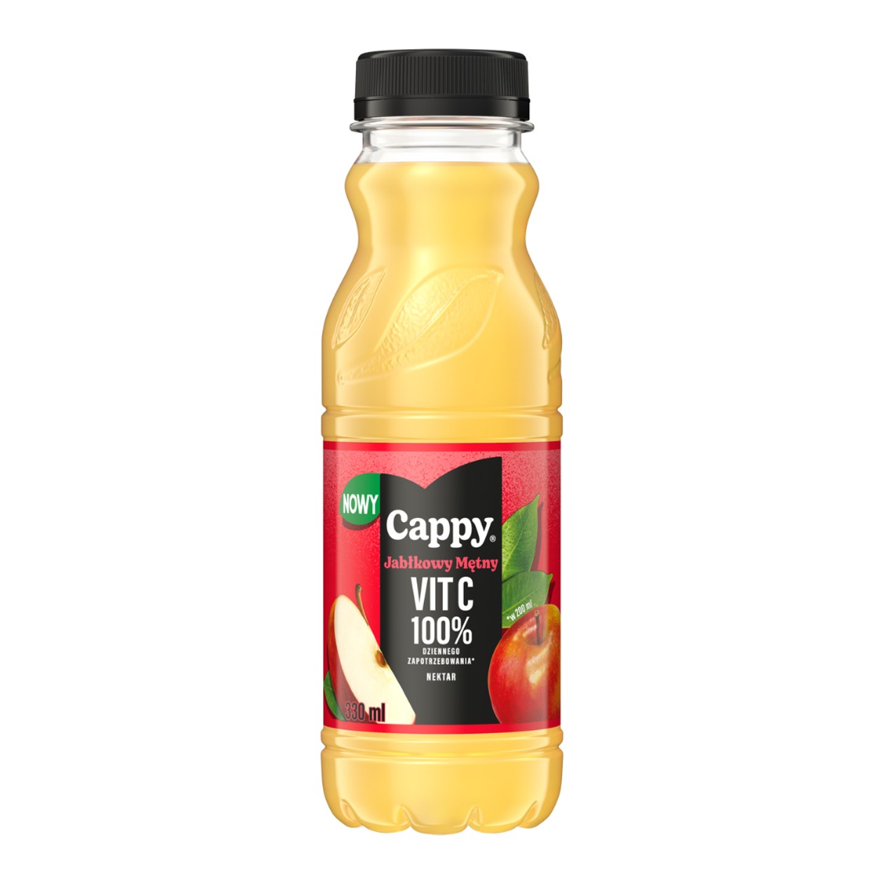 Nektar Jabłkowy 100% VIT C Cappy 0.33l (expires soon)