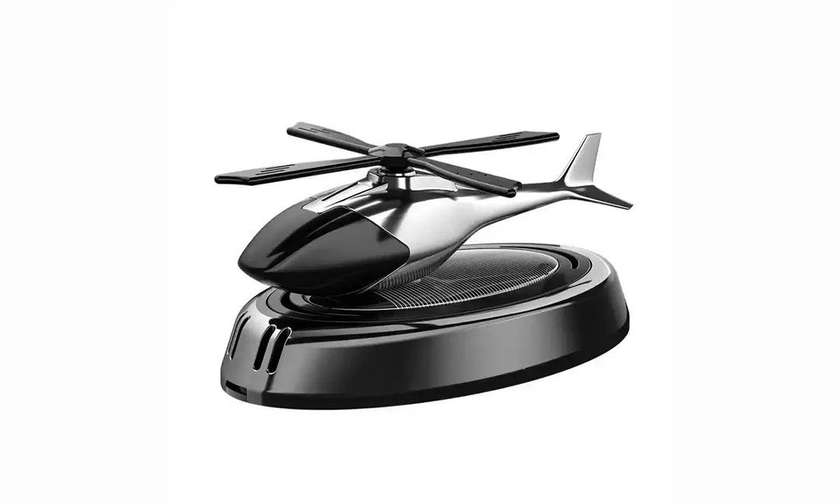 Car air freshener helicopter black