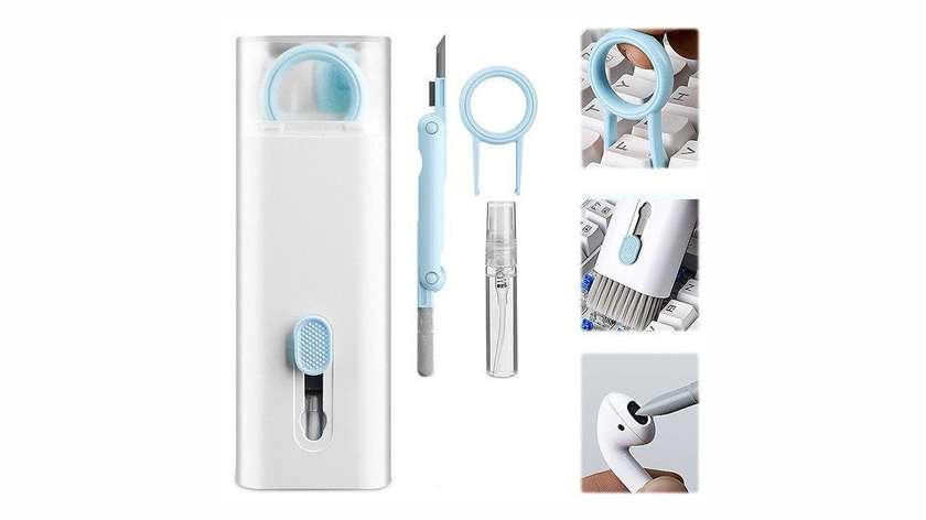 multifunctional cleaning brush 7 in 1 blue