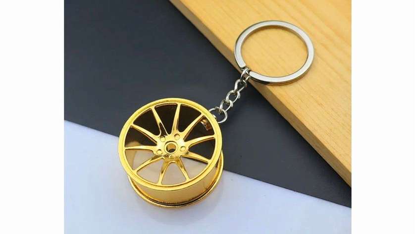 keychain "wheel ring" gold N26