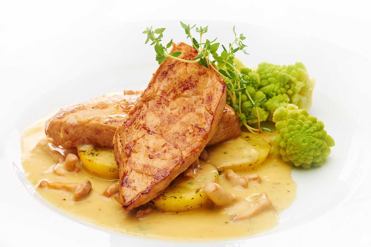 Chicken breast with chanterelle mushroom