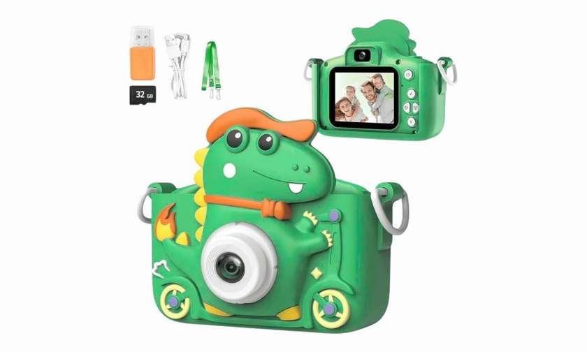 Digital Mini Camera Dinosaur - Green