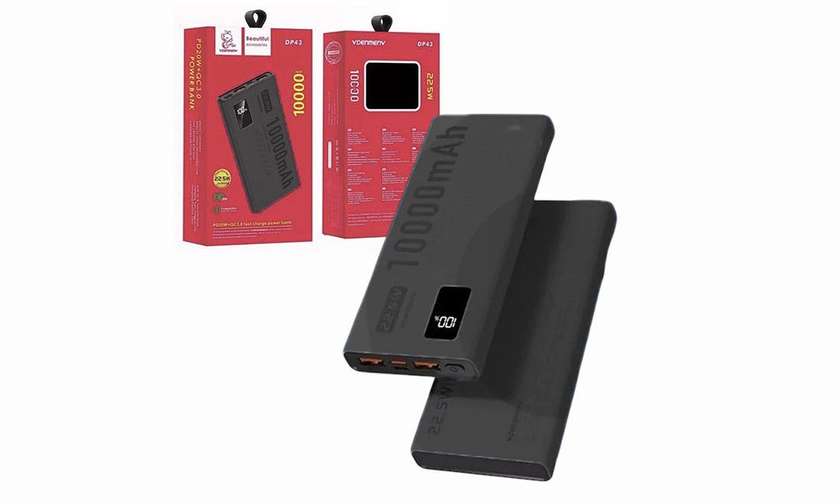 Denmen DP43 Power Bank 10 000mAh Black