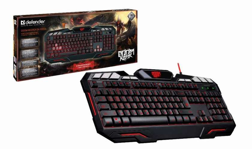 Defender Doom Keeper GK-100DL Wired Gaming Keyboard ORIGINAL