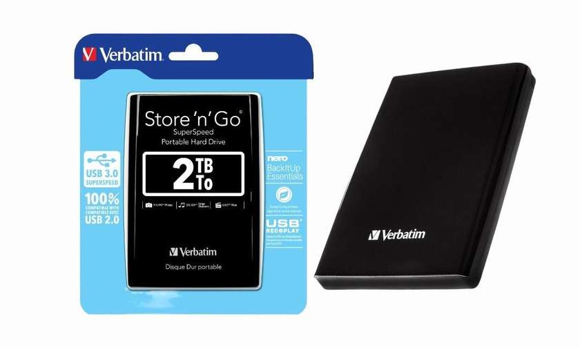 Verbatim Portable Hard Drive 2TB Black EU