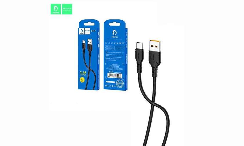 VdenmenV D06T USB to Type-c Black Braided