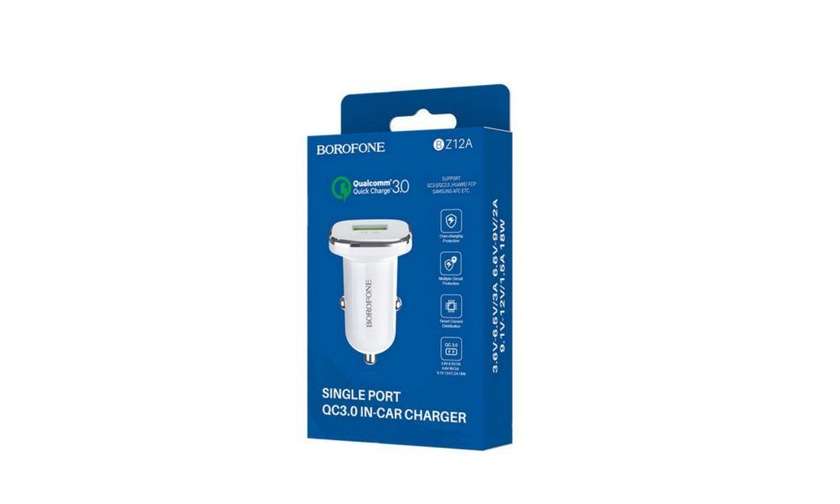 Boforone BZ12A 1-Port Car Charger
(White)