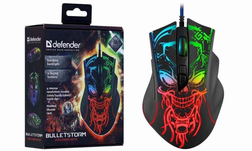 Defender Bulletstorm GM-928 Wired Gaming Mouse ORIGINAL