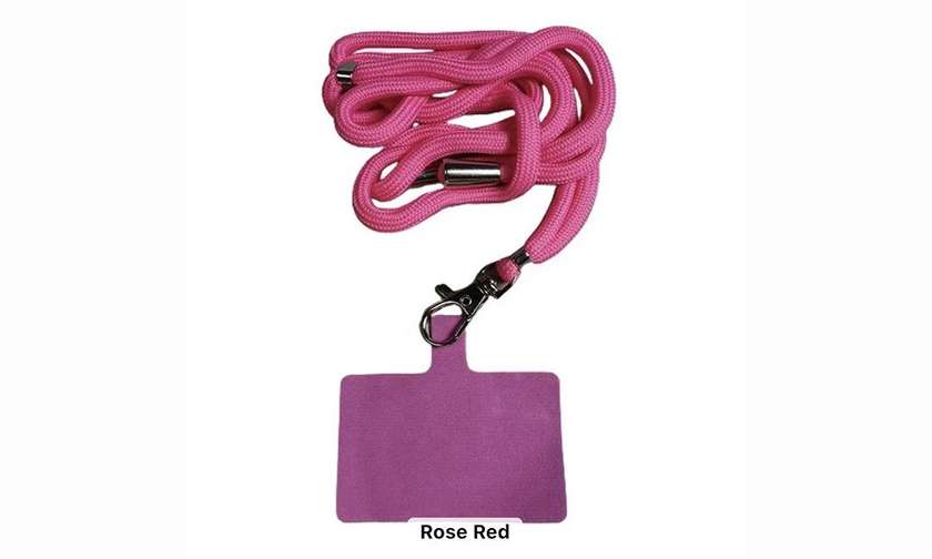 Phone case strap dark pink