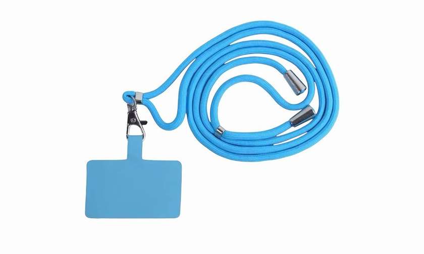 Phone case strap, blue