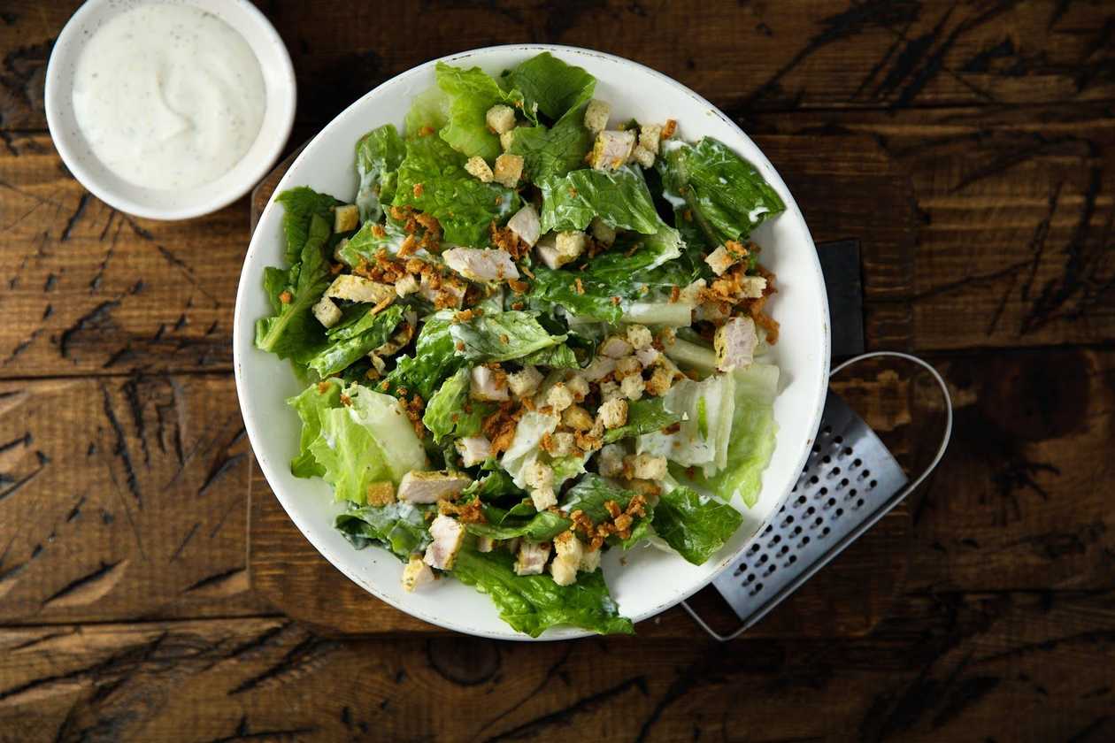 Caesar Salad with Chicken Breast