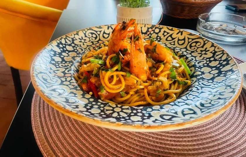 Spaghetti with Shrimp