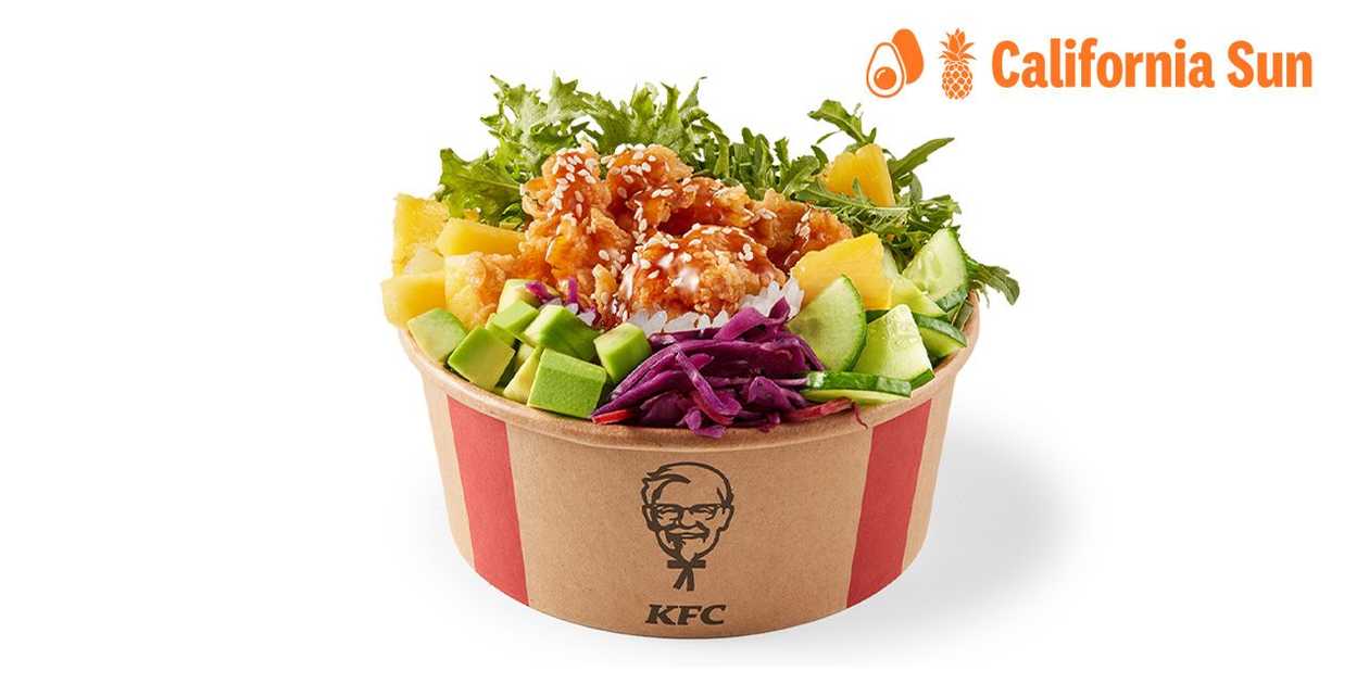 California Sun Poke Bowl z bitesami i ryżem
