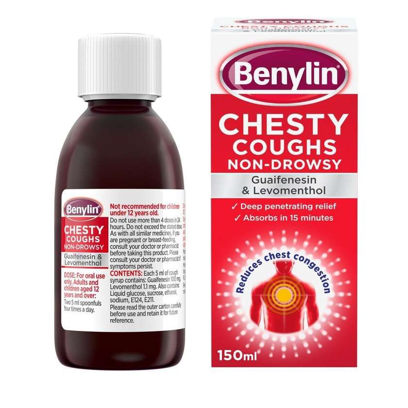 Benylin Chesty Cough (Non-Drowsy) 150ml Syrup x1