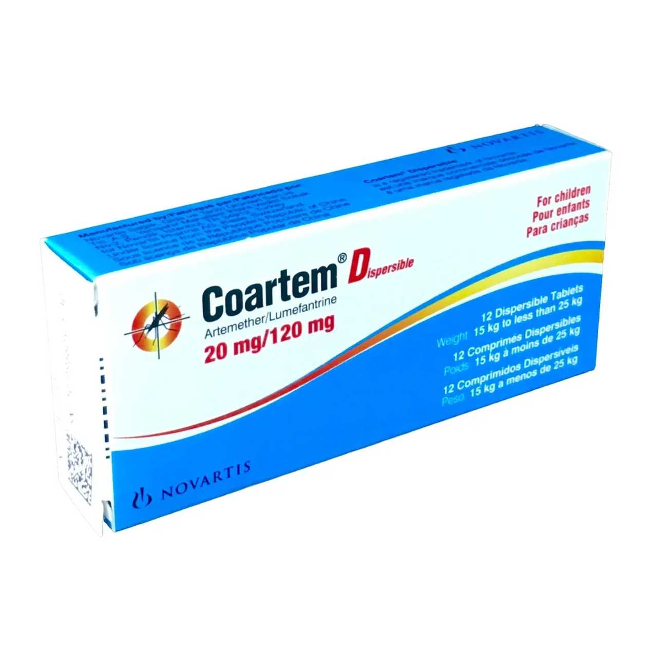 Coarterm 20mg/ 120mg (Dispersible) 12 Doses (>15kg- 25kg)