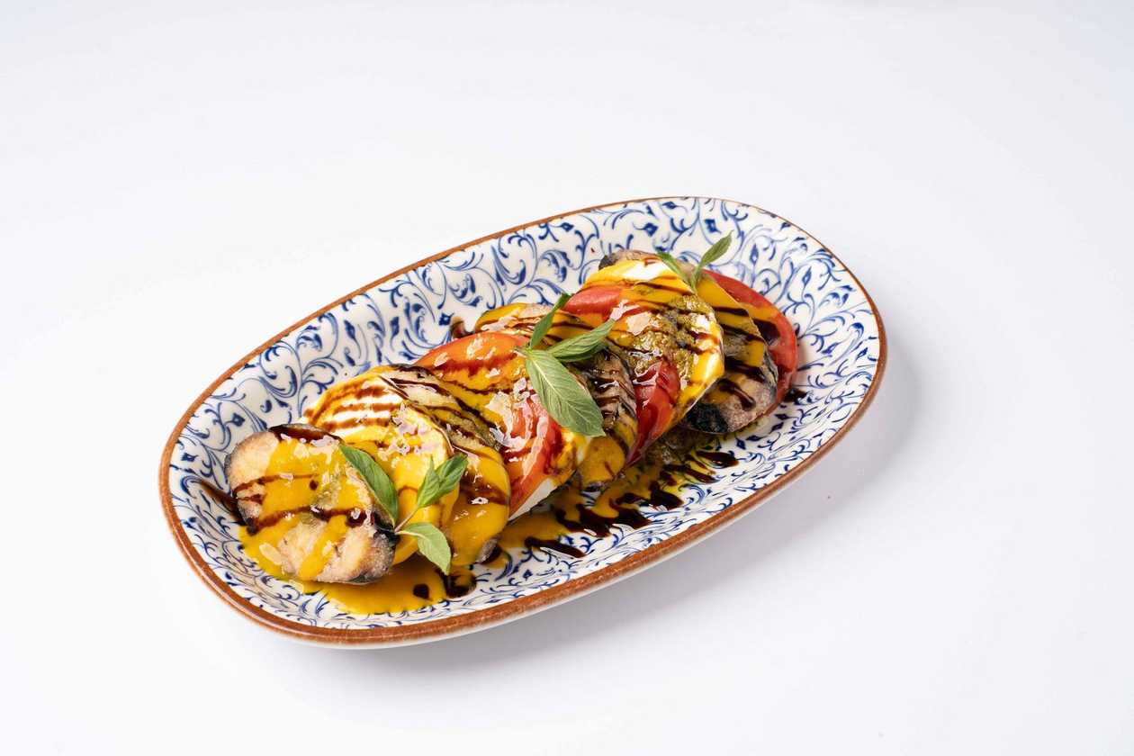 Caprice Salad with Eggplant