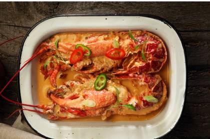 Red Curry Poached Lobster