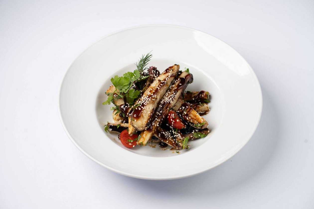 Crispy Eggplant Salad