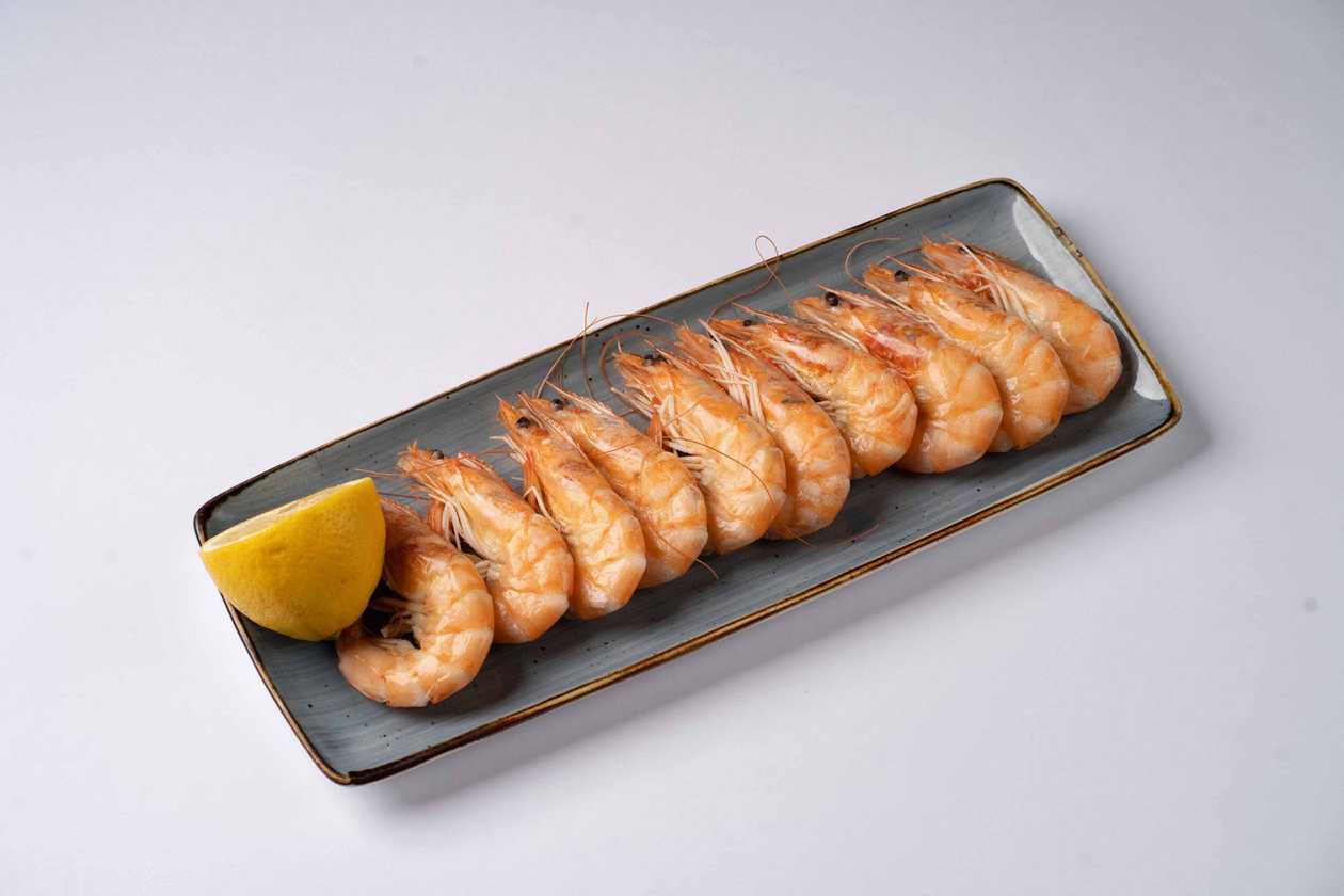 Boiled Nakhchivan shrimp.