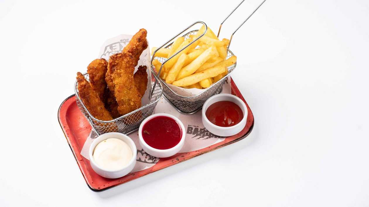 Fish & Chips with Trout.