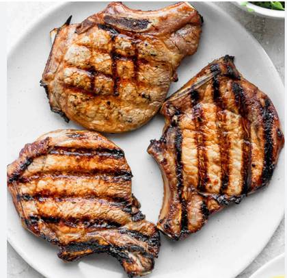 Char Grilled Pork Chop
