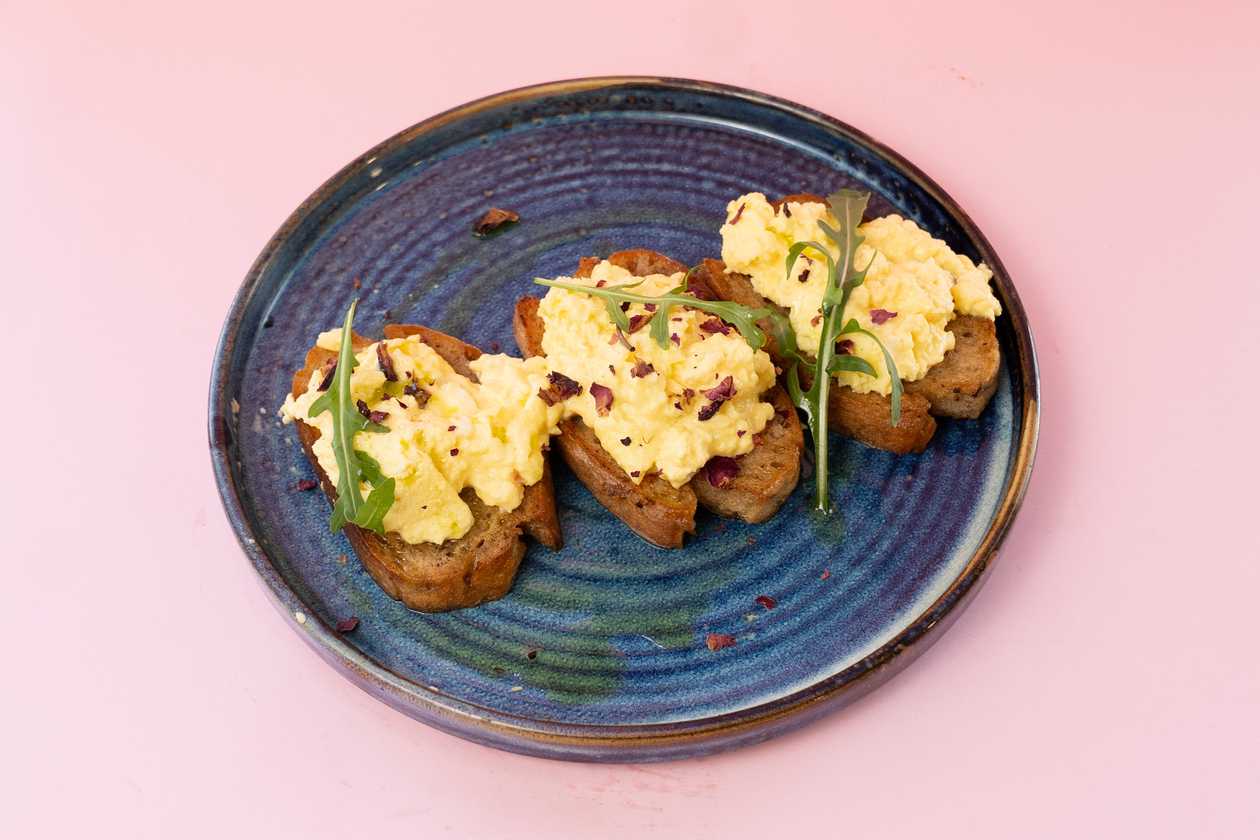 Scrambled Eggs on Sourdough