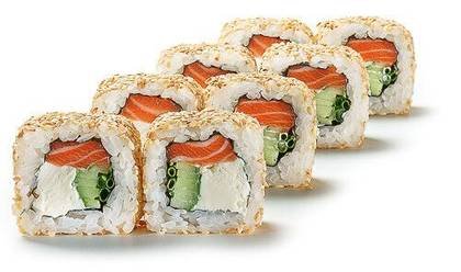Philadelphia Roll with Sesame Seeds