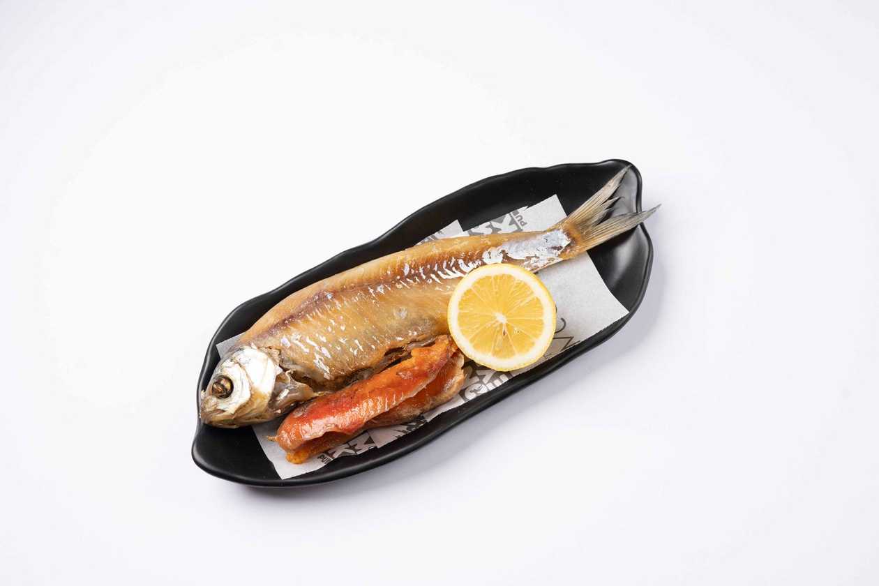 Smoked Vobla Fish with Caviar
