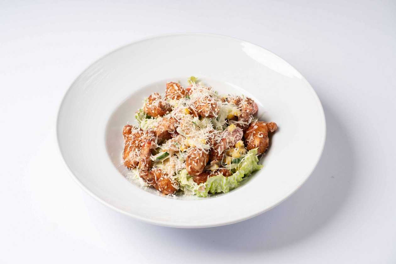 Popcorn Salad with Shrimp