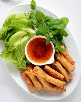 Vietnamese Style Prawn Spring Rolls