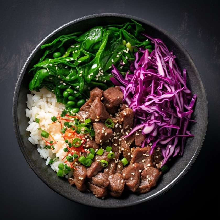 Poke with Shredded Beef in Teriyaki