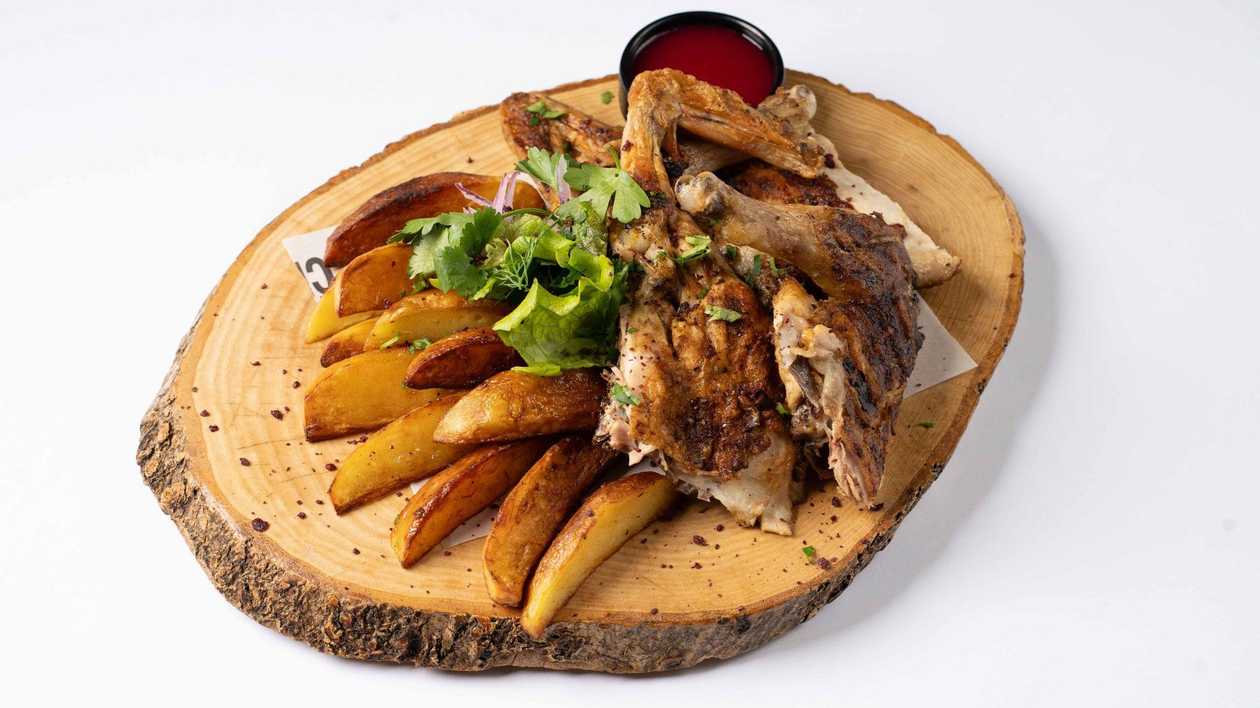 Roasted Chicken with Homemade Potatoes