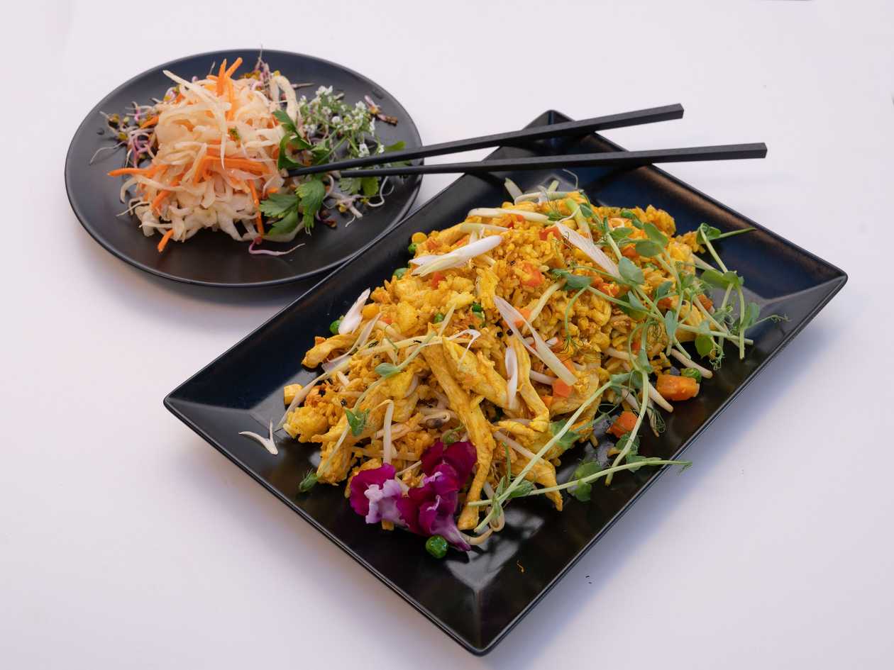 Fried Rice with Pork and Vegetables