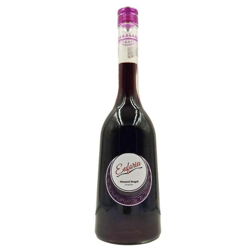 Semi-Dry Red Wine, Cotnari Euforia Feteasca Neagra