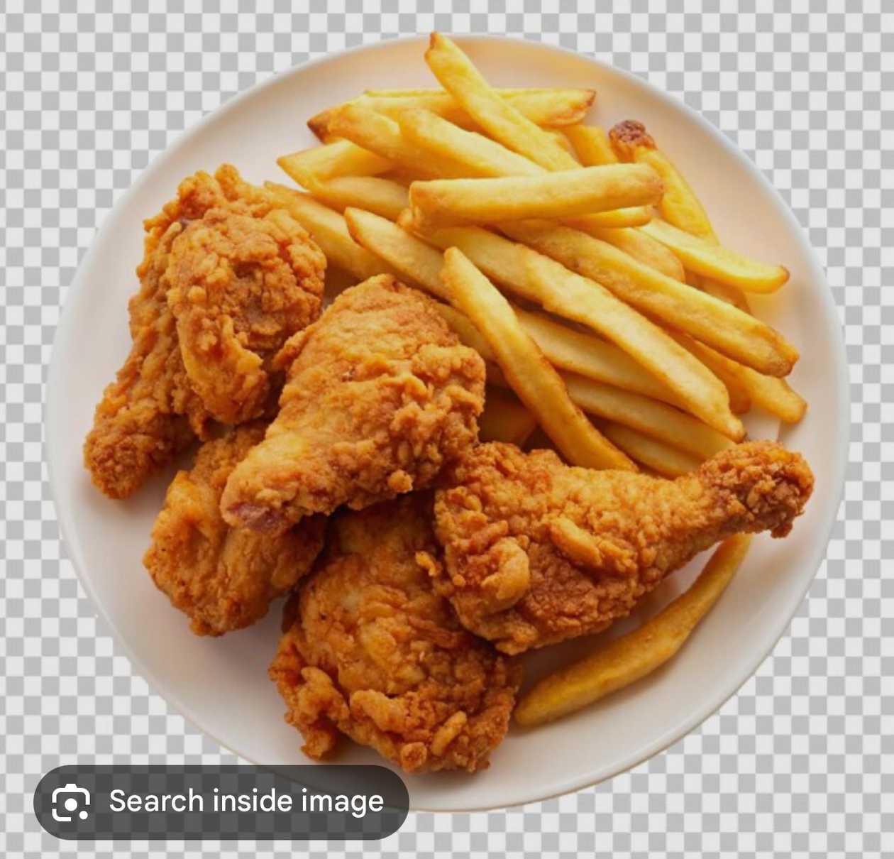 Crispy Chicken Wings Plate