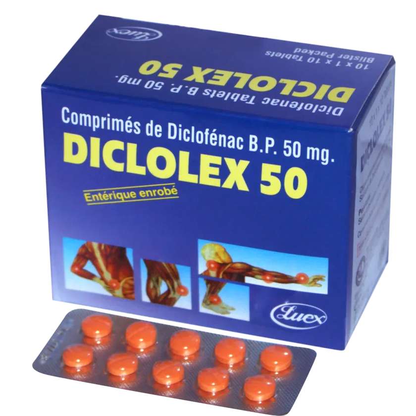 Diclolex 50mg (10 Doses) Tablets x10