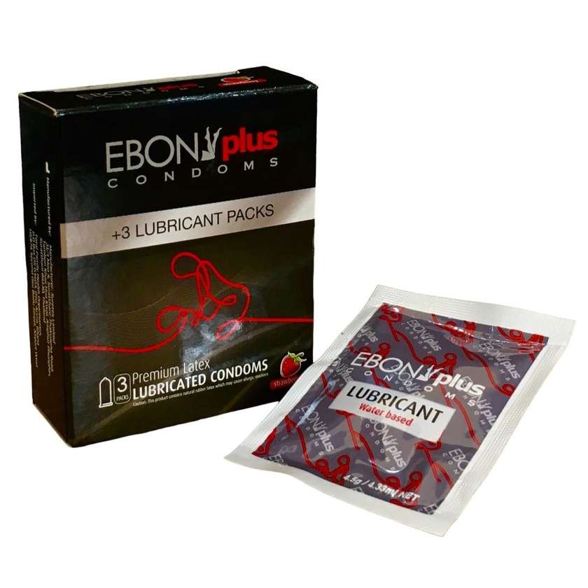 Ebony Plus 3 packs with Lubricant Condoms