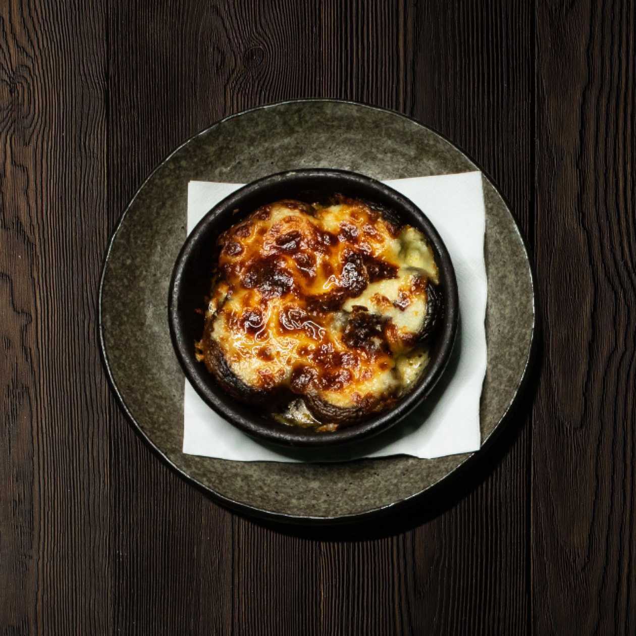 Baked Mushrooms with Cheese