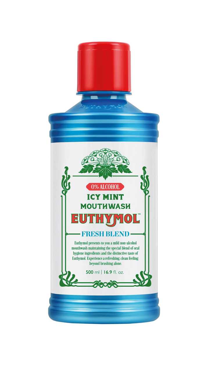 Euthymol Icy Mint Fresh Blend Mouthwash 500ml