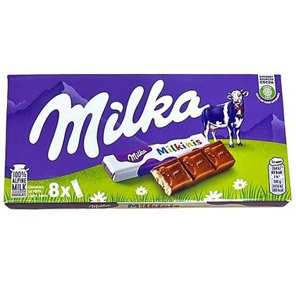 Milka Milkinis 8 Pieces Milka Chocolate 87.5G Packet