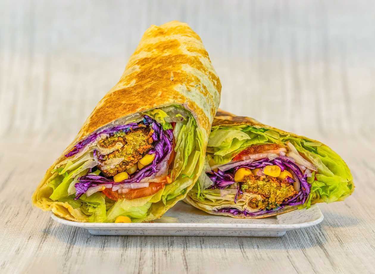 Falafel in pancake