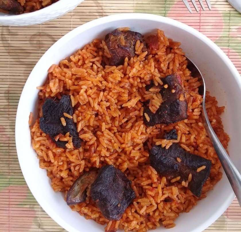 Assorted Beef Jollof Rice