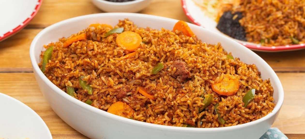 Assorted Beef and Chicken Jollof Rice